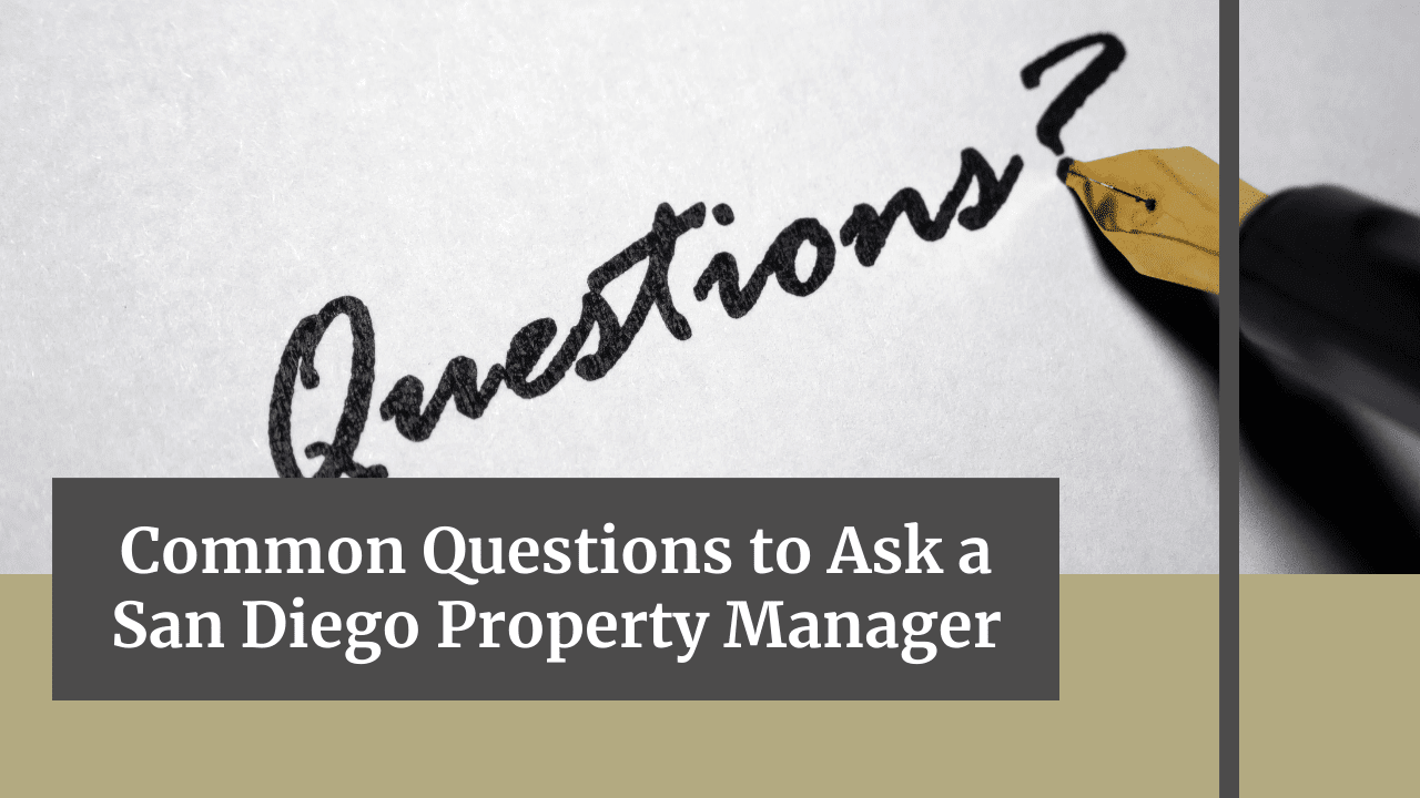 Common Questions to Ask a San Diego Property Manager - Article Banner